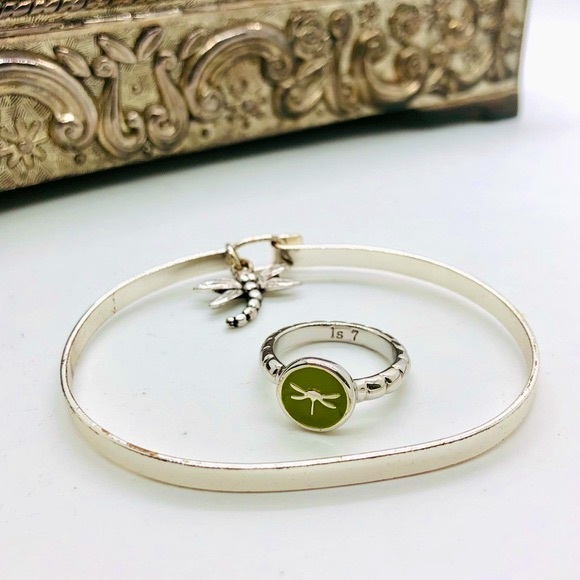 Vintage Dragonfly Bracelet & Ring - Picture 7 of 9